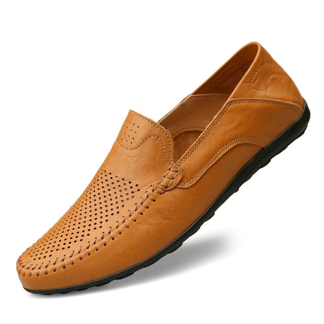 New Genuine Leather Men Casual Shoes