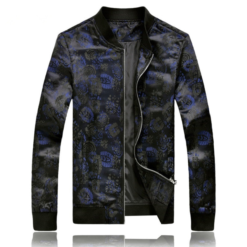 2019 New Men's Fashion Boutique Jacquard Casual Jacket Coats